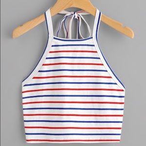 Striped Halter Top